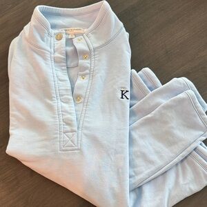 Fairway and Greene Light Blue Quarter-Zip Pullover